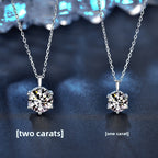 Collar Moissanite Geométrico.