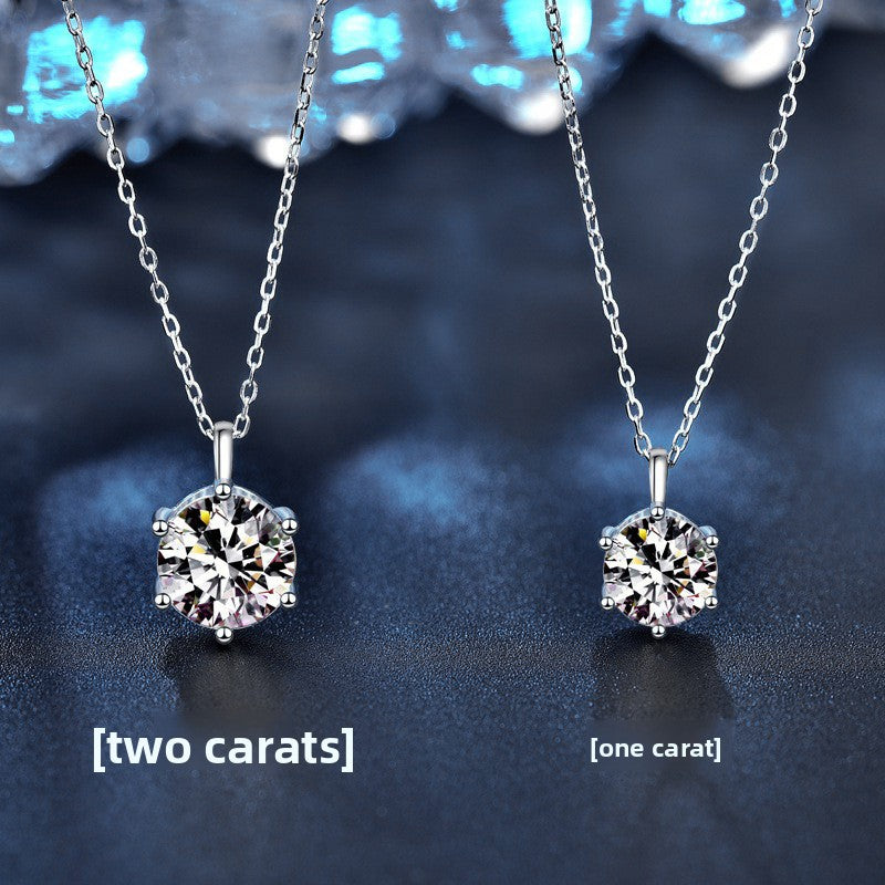 Collar Moissanite Geométrico.